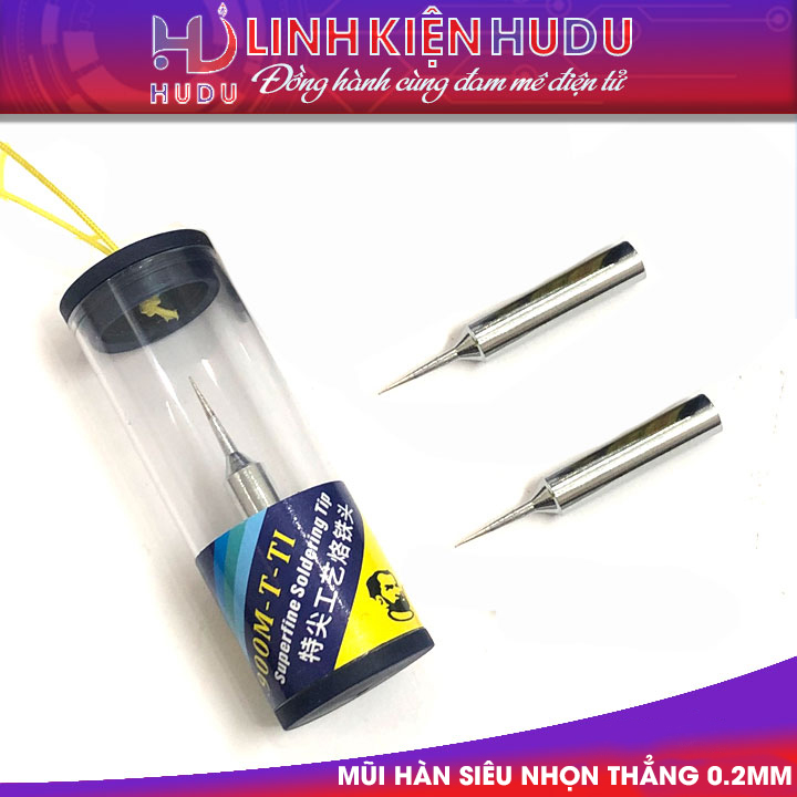 Mũi hàn siêu nhọn thẳng 0.2mm